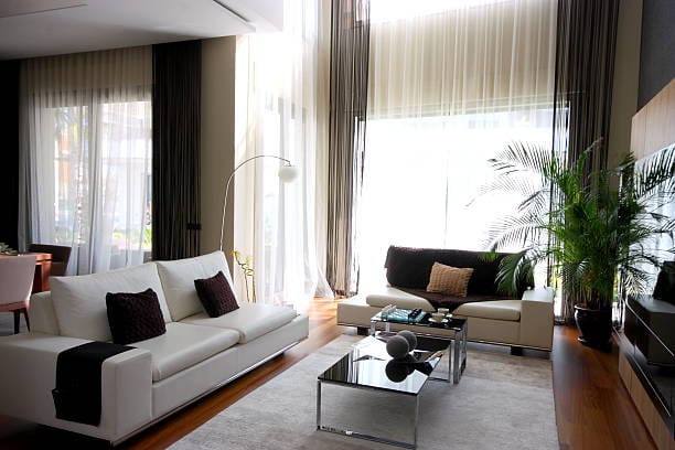 Ambient living room achieved by avoiding airbnb cleaning mistakes