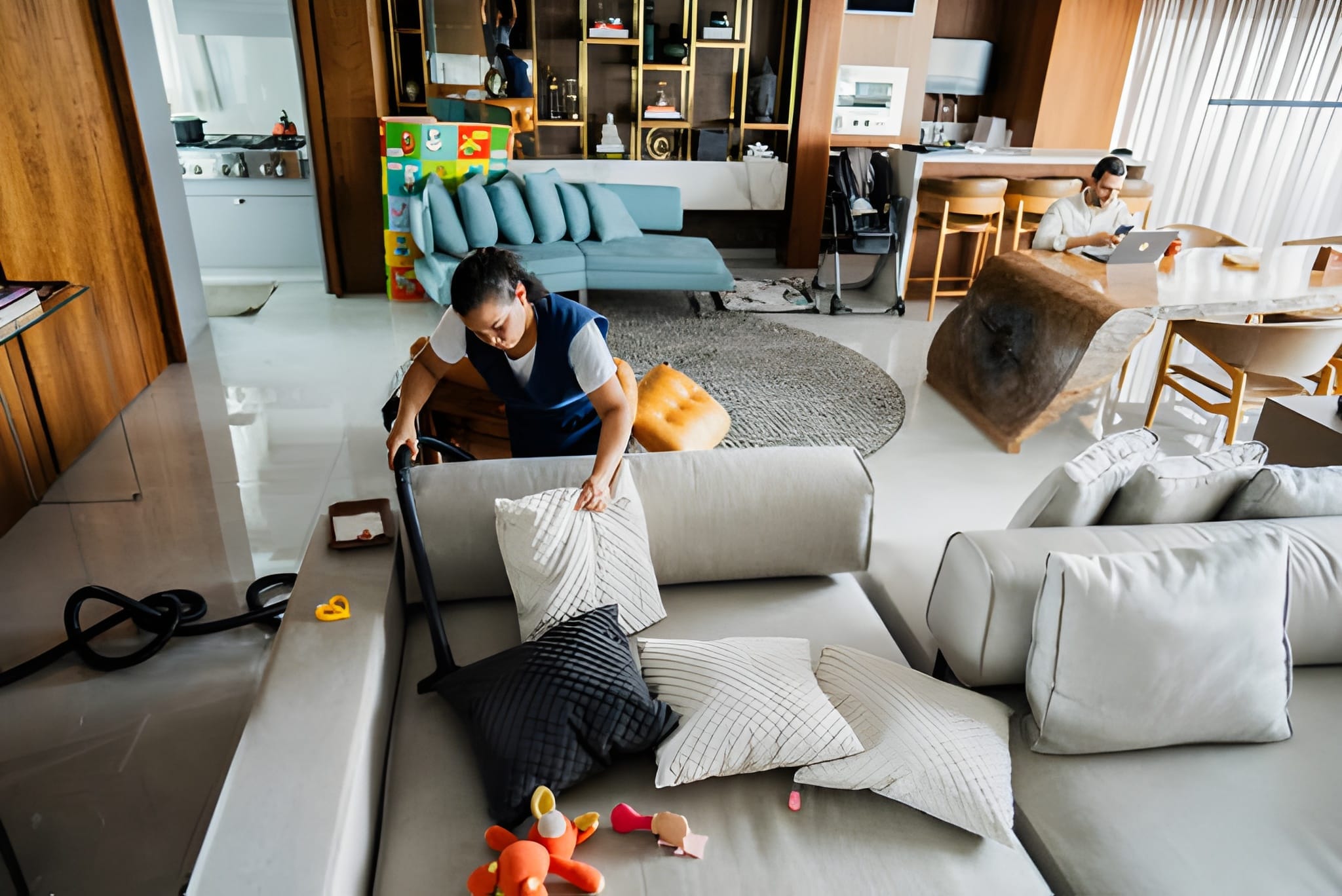 Hiring cleaning services for busy moms